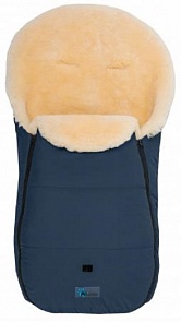 Зимний конверт North Cape Stroller с овчиной, темно-синий (Altabebe, MT2450-LP_Navy Blue 62)